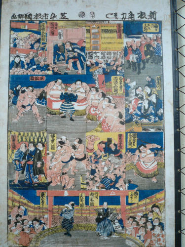 Japon,Tokyo - Affiche de Sumo