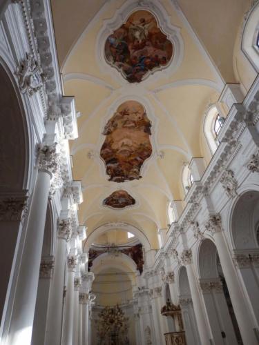 Plafond peint d'une église de Noto