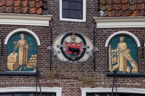 Pays-bas, Edam - décor des maisons