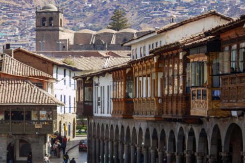 Pérou, Cuzco - façades en bois
