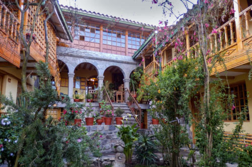 Pérou, Cuzco - le jardin de notre hôtel