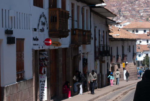 Pérou, Cuzco - une des rues en pente
