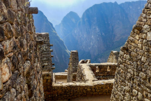 Pérou, Machu Picchu -  Détail des constructions au Machu Picchu