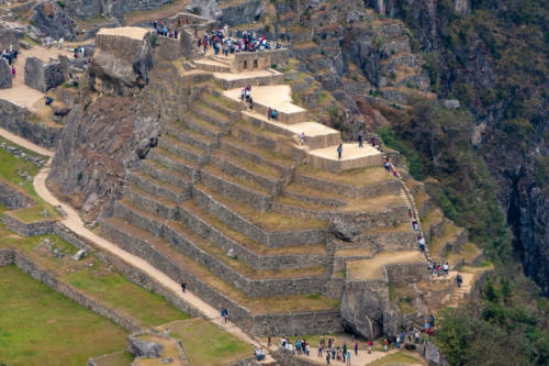Pérou, Machu Picchu -  Vue surplombante du site