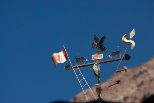 Pérou, Vallée sacrée - Tarabamba, décoration de maison