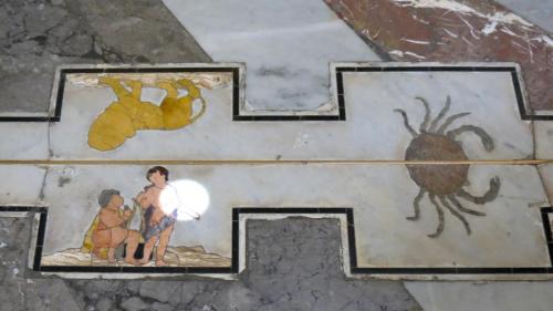 Sicile - Palerme, Méridienne zodiacale dans la Cathédrale 