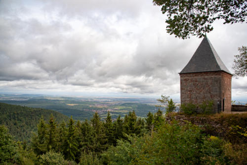 Alsace - Chapelle et vue depuis le mont Saint Odile