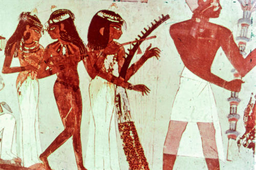 Egypte, tombe de Nakht dans la Vallée des Nobles
