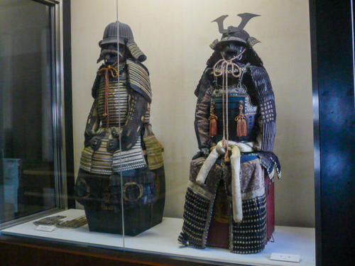 Japon,Himeji - Armures de SamouraÏs au château du Héron blanc