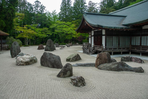 Japon, Mont Koya - temple et jardin zen