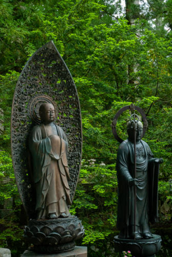 Japon, Mont Koya - statues