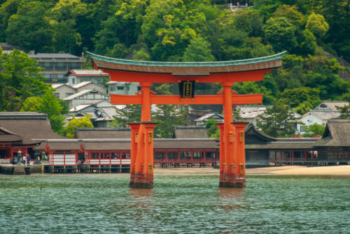 Japon, Miyajima - le Tori à marée haute