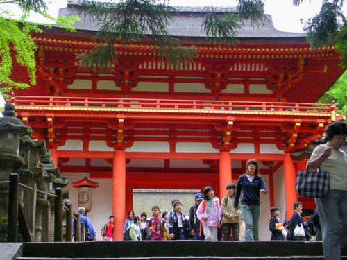 Japon, Nara- cérémonie au sanctuaire Kasuga Taisha