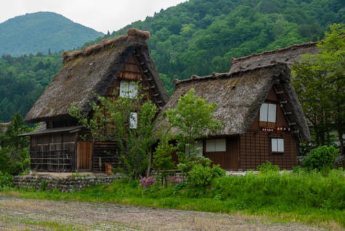 Japon, Shirakawago - maisons traditionnelles